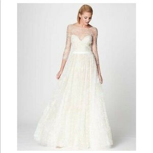 Marchesa Notte tulle glitter gown